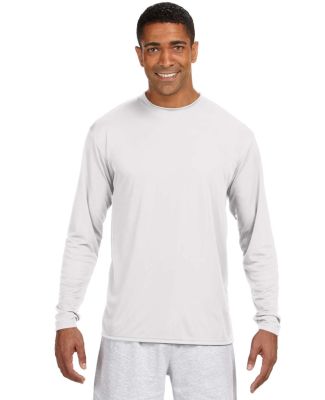 A4 Apparel N3165 Men's Cooling Performance Long Sl in White