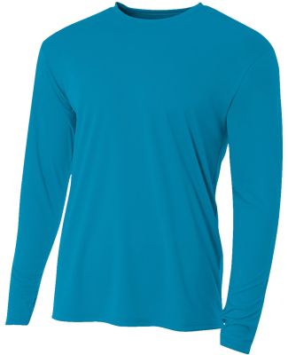 A4 Apparel N3165 Men's Cooling Performance Long Sl in Electric blue