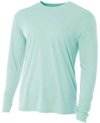 A4 Apparel N3165 Men's Cooling Performance Long Sl in Pastel mint