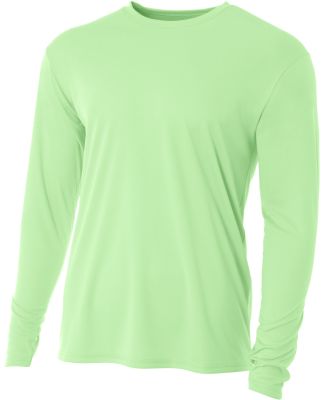 A4 Apparel N3165 Men's Cooling Performance Long Sl in Light lime