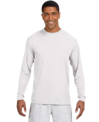 A4 Apparel N3165 Men's Cooling Performance Long Sl WHITE