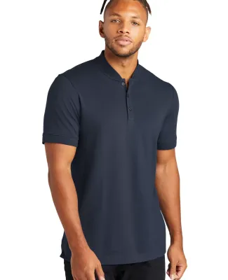 MERCER+METTLE MM1008    Stretch Pique Henley NightNavy