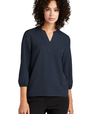 MERCER+METTLE MM2011    Women's Stretch Crepe 3/4- NightNavy