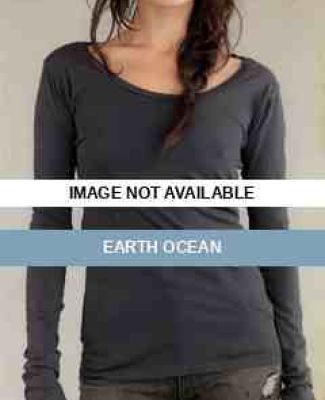 06094C2 Alternative Apparel Organic Long-Sleeve Sc Earth Ocean
