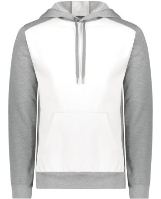 Augusta Sportswear 6865 Three-Season Triblend Flee in White/ grey heather