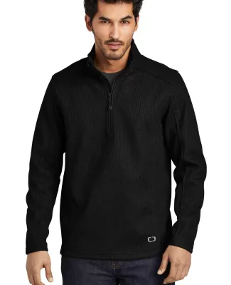 Ogio OG729 OGIO   Grit Fleece 1/2-Zip Blacktop