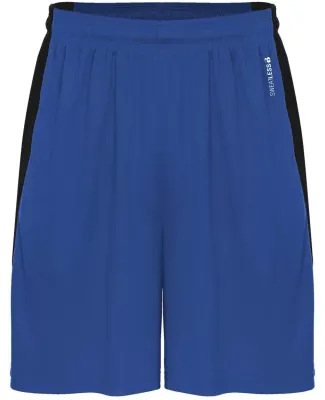 Badger Sportswear 4267 Sweatless Shorts in Royal/ black