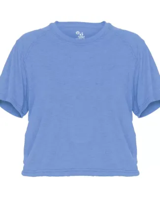 Badger Sportswear 4963 Women's Tri-Blend Crop T-Sh in Columbia blue