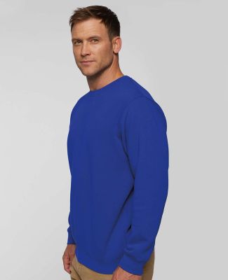 LA T 6925 Unisex Eleveated Fleece Sweatshirt in Royal
