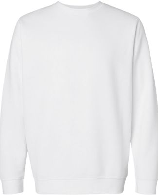 LA T 6925 Unisex Eleveated Fleece Sweatshirt in White