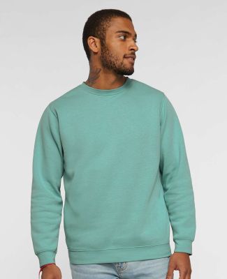 LA T 6925 Unisex Eleveated Fleece Sweatshirt in Saltwater