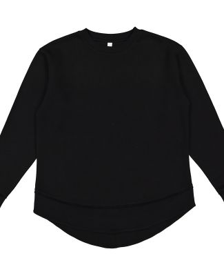LA T 3525 Ladies' Weekend Tunic Fleece in Black