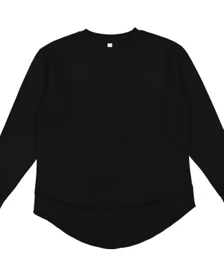 LA T 3525 Ladies' Weekend Tunic Fleece in Black