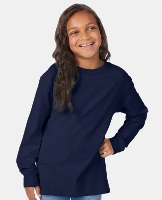 Comfort Wash GDH275 Garment Dyed Youth Long Sleeve Navy