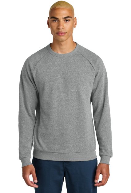 District Clothing DT1304 District Perfect Tri Flee in Greyfrost