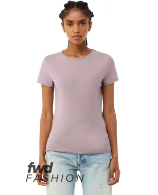 Bella + Canvas 1000 Ladies' Micro Ribbed T-Shirt in Hthr pink gravel