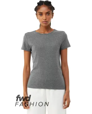 Bella + Canvas 1000 Ladies' Micro Ribbed T-Shirt in Deep heather