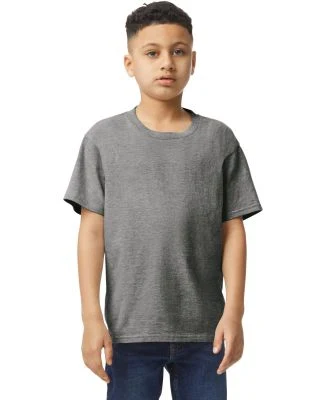 Gildan 64000B Youth Softstyle T-Shirt in Graphite heather