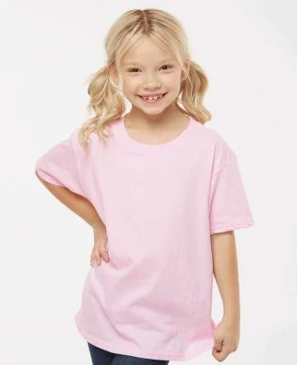 Gildan 64000B Youth Softstyle T-Shirt in Light pink
