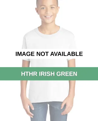 Gildan 64000B Youth Softstyle T-Shirt HTHR IRISH GREEN