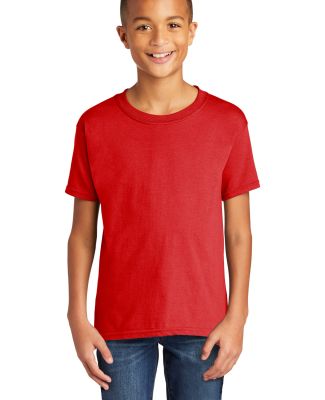 Gildan 64000B Youth Softstyle T-Shirt in Red