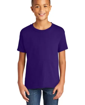 Gildan 64000B Youth Softstyle T-Shirt in Purple