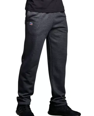 Russel Athletic 82ANSM Adult Open-Bottom Sweatpant in Charcoal gry hth