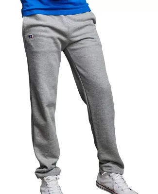 Russel Athletic 82ANSM Adult Open-Bottom Sweatpant in Medium grey hthr