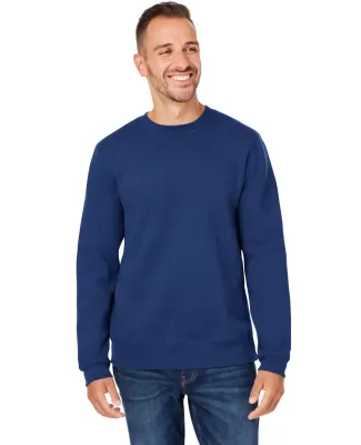 J America 8424 Unisex Premium Fleece Sweatshirt in True navy