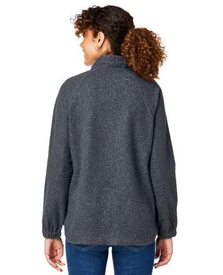 North End NE713W Ladies' Aura Sweater Fleece Quart CARBON/ CARBON