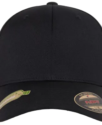 Yupoong-Flex Fit 6277R Sustainable Polyester Cap in Black