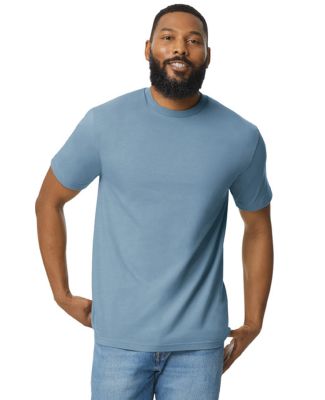 Gildan 65000 Unisex Softstyle Midweight T-Shirt in Stone blue