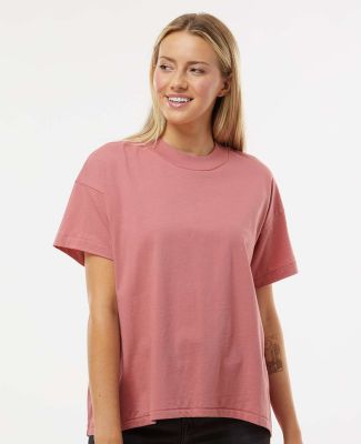 LA T 3519 Ladies' Hi-Lo T-Shirt in Mauvelous