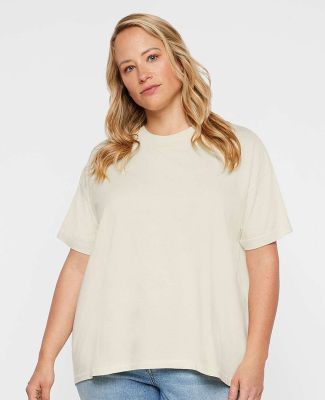 LA T 3519 Ladies' Hi-Lo T-Shirt in Natural