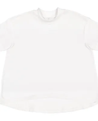 LA T 3519 Ladies' Hi-Lo T-Shirt WHITE