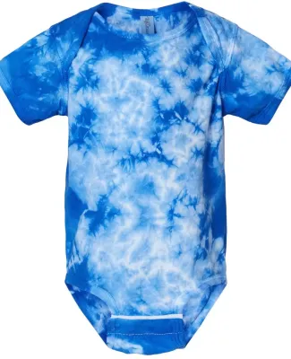 Dyenomite 340CR Infant Crystal Tie-Dyed Onesie in Royal