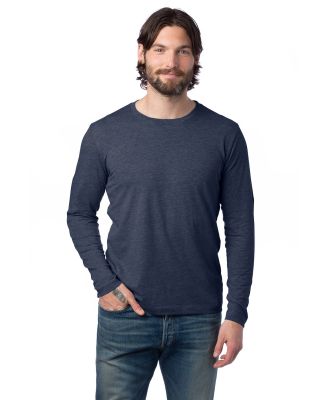 Alternative Apparel 1170CV Unisex Long-Sleeve Go-T in Hthr mdnite navy