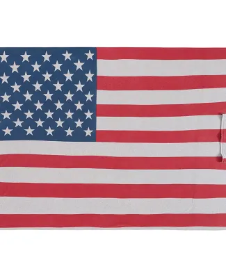 J America 8852 Triblend Fleece Blanket Stars & Stripes Triblend