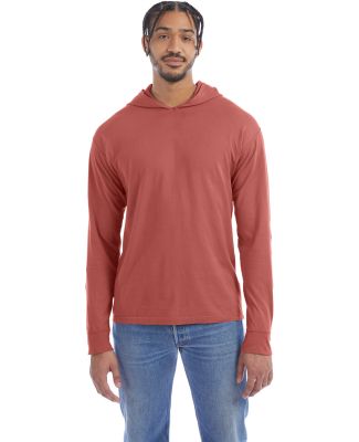 Comfort Wash GDH280 Unisex Jersey Hooded Sweatshir Nantucket Red