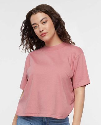 LA T 3518 Ladies' Boxy T-Shirt in Mauvelous
