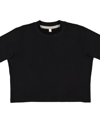 LA T 3518 Ladies' Boxy T-Shirt in Blended black