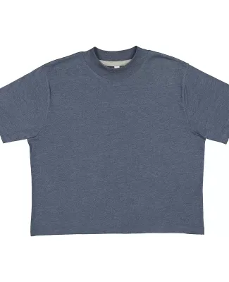 LA T 3518 Ladies' Boxy T-Shirt in Vintage denim
