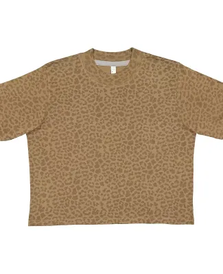 LA T 3518 Ladies' Boxy T-Shirt in Brown leopard