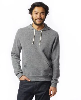 Alternative Apparel 9595F2 Pullover Hoodie in Eco grey