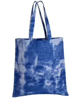 Q-Tees TD800 Tie-Dyed Canvas Bag in Cloudy blue