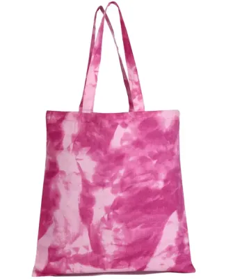 Q-Tees TD800 Tie-Dyed Canvas Bag in Pink lady