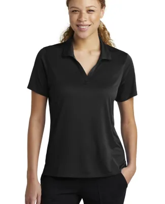 Sport Tek LST535 Sport-Tek   Ladies Sideline Polo Black