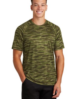 Sport Tek ST375 Sport-Tek   Drift Camo Tee in Olvdrabgn