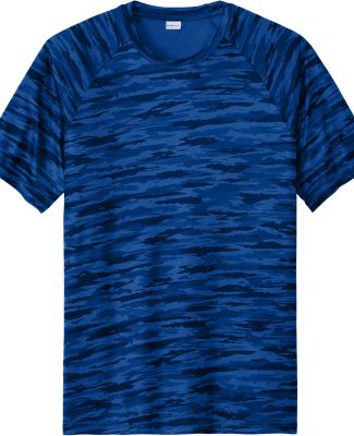 Sport Tek ST375 Sport-Tek   Drift Camo Tee in Trueroyal