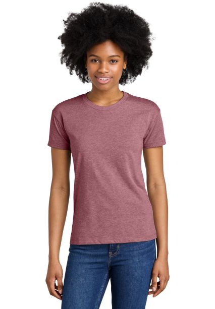 Next Level Apparel 6600 Ladies' Relaxed CVC T-Shir in Heather mauve